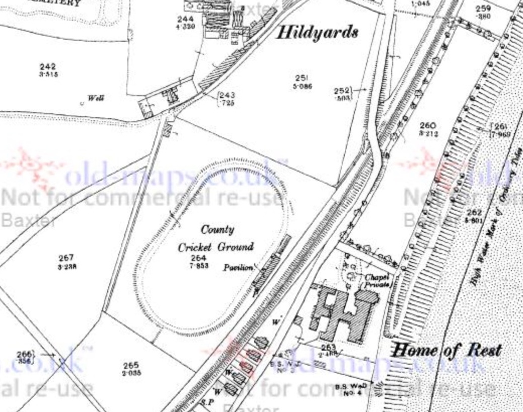Isle of Wight - Shanklin County Ground : Map credit National Library of Scotland
